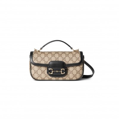 GUCCI HORSEBIT 1955 SOFT SMALL TOP HANDLE BAG 815206 (22.6*12.7*5.6cm)